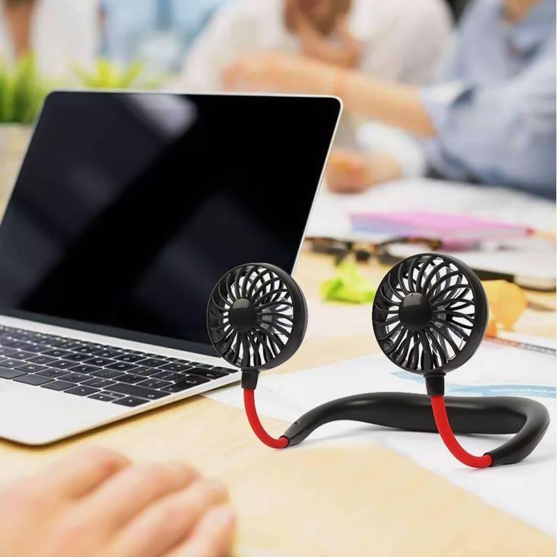 Portable Neck Fan Usb Rechargeable Mini Fan Lightweight Hands-free Design For Hot Days