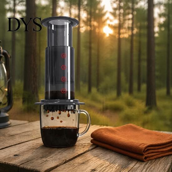 Handheld Coffee Brewer Portable Manual Maker, Pour-Over And Espresso Style Press, Single Serve Brewing Lightweight Compression Cup for Office Camping
