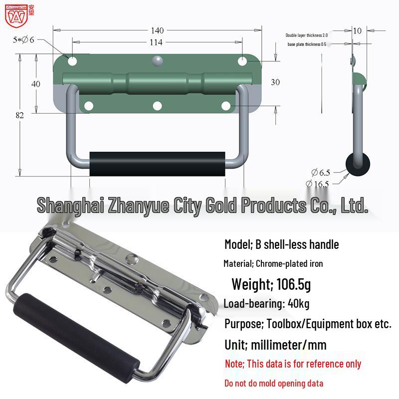 Anwang 304 Edelstahl Klappfedergriff für industrielle Holzkisten