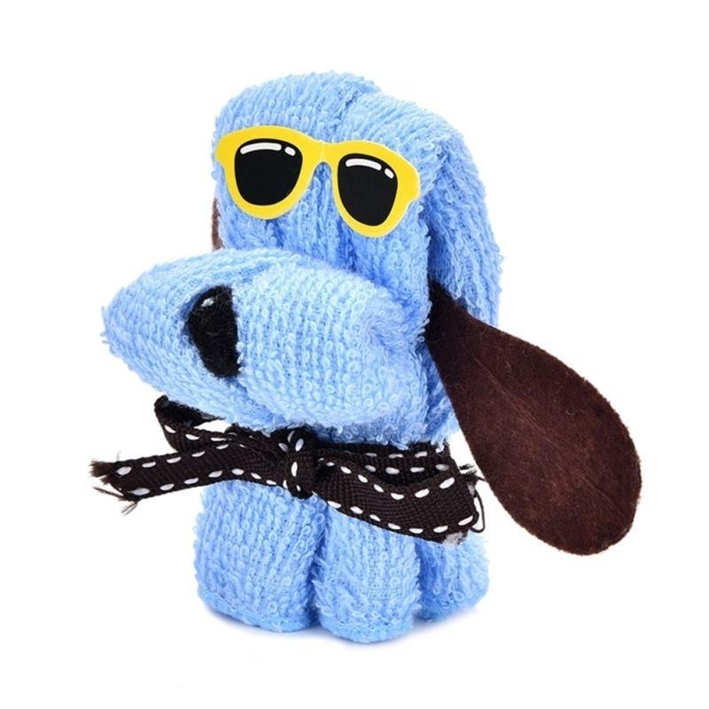 Čtvercový ručník ve tvaru psího dortu, bavlněná žínka, svatební dárky k narozeninám, dárek k narozeninám, dárek k svatbě