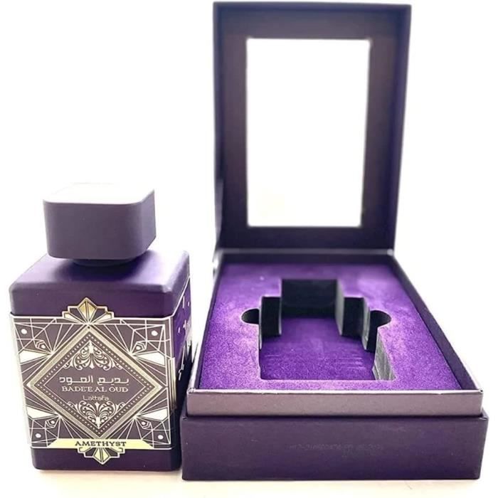 Eau de Parfum - LATTAFA - Badee Al Oud Amethyst (Green Velly) - Unisexe - 100 ml - Couleur verte