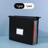 Double-Sided Waterproof Accordion Folder: 7/13 Grids for Office Document Storage