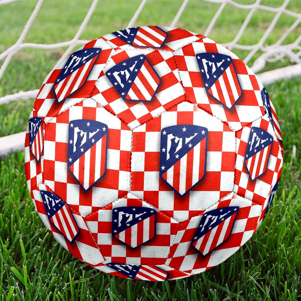 Atlético De Madrid teamIndoor Soccer Ball Colorful All Ages Machine Stitched PVC Competition Ready Durable High-Bounce