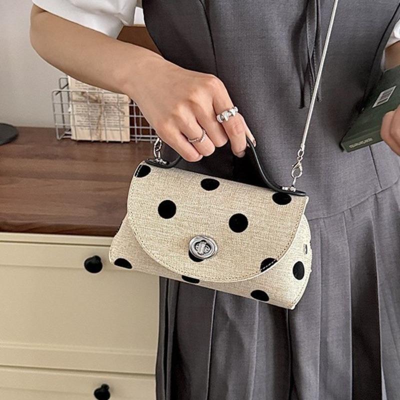 Polka Dot Underarm Bag Women's New Large-capacity Shoulder Handbag Casual Versatile Commuter Tote Bag