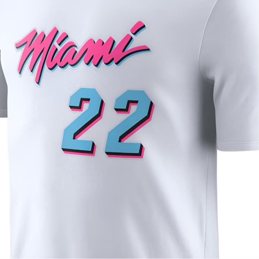 Nike Men's NBA Miami Heat Essential Jimmy Butler 22 T-Shirt White IB5348-100