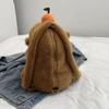 Lovely Capybara Backpack Plush Shoulder Bag School Lunch Bag for Kids Adult Daily Use Cartoon Backpack Birthday Gift