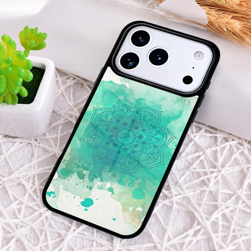 Yoga Om Namaste Mandala Colourful Design Shockproof Phone Case for iPhone 17 Air 16e 15 11 12 14 13 Pro Max Cover Coque