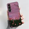 For Sony Xperia 1 VI VII Case Aesthetic Cute Cat Astronaut Soft Silicone Black TPU Back Cover Slim thin Shockproof Shell Fundas