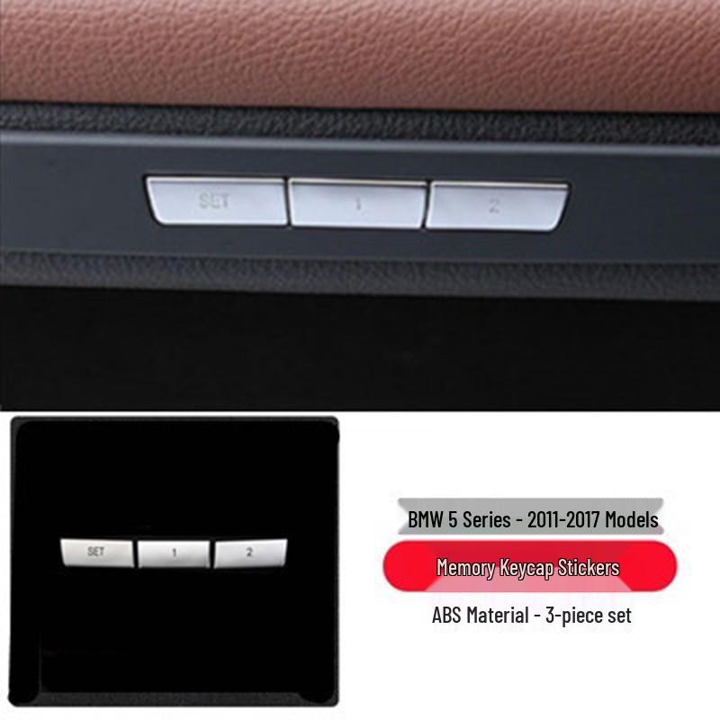 

11-17 BMW 5 Series Interior Modification Stickers for Door and Seat Memory Buttons
