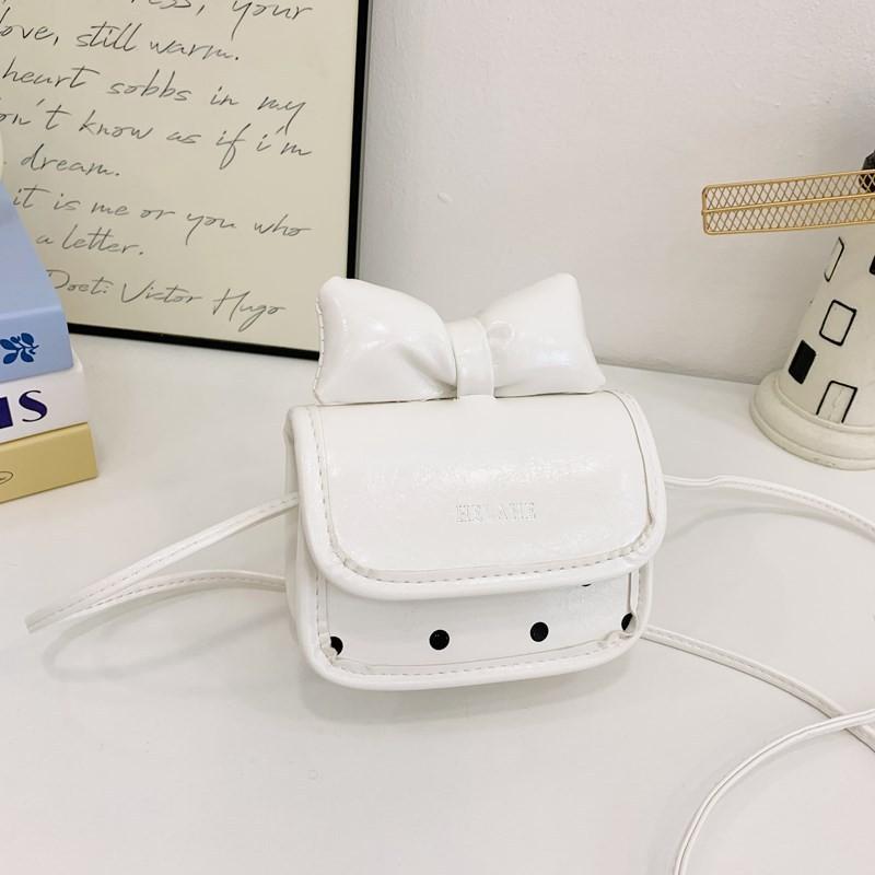 Shoulder Kid Fashion Crossbody Bag With Featuring Polka Dot Prints And Bow Decor