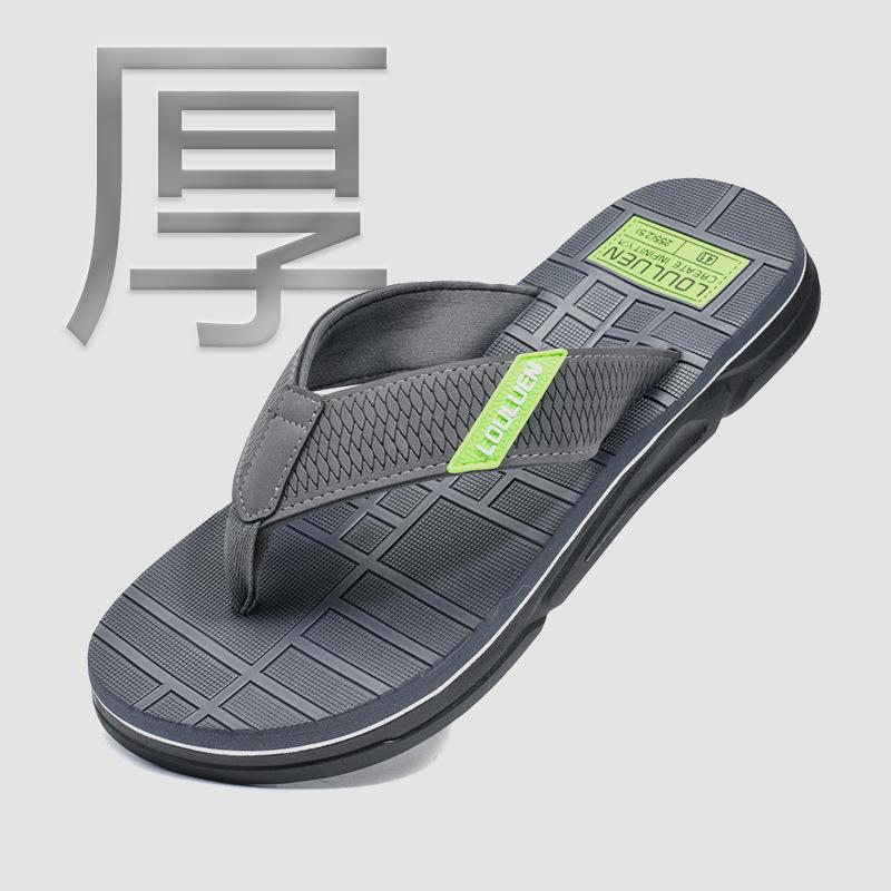 

New flip-flops beach shoes men s casual summer pinch slippers men s non-slip sandals 45