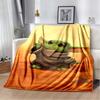 Kawaii Yoda Flannel Blanket Is Soft and Warm, Suitable for Bedrooms, Living Rooms, Bedside Tables, Travel, Picnics, and Other