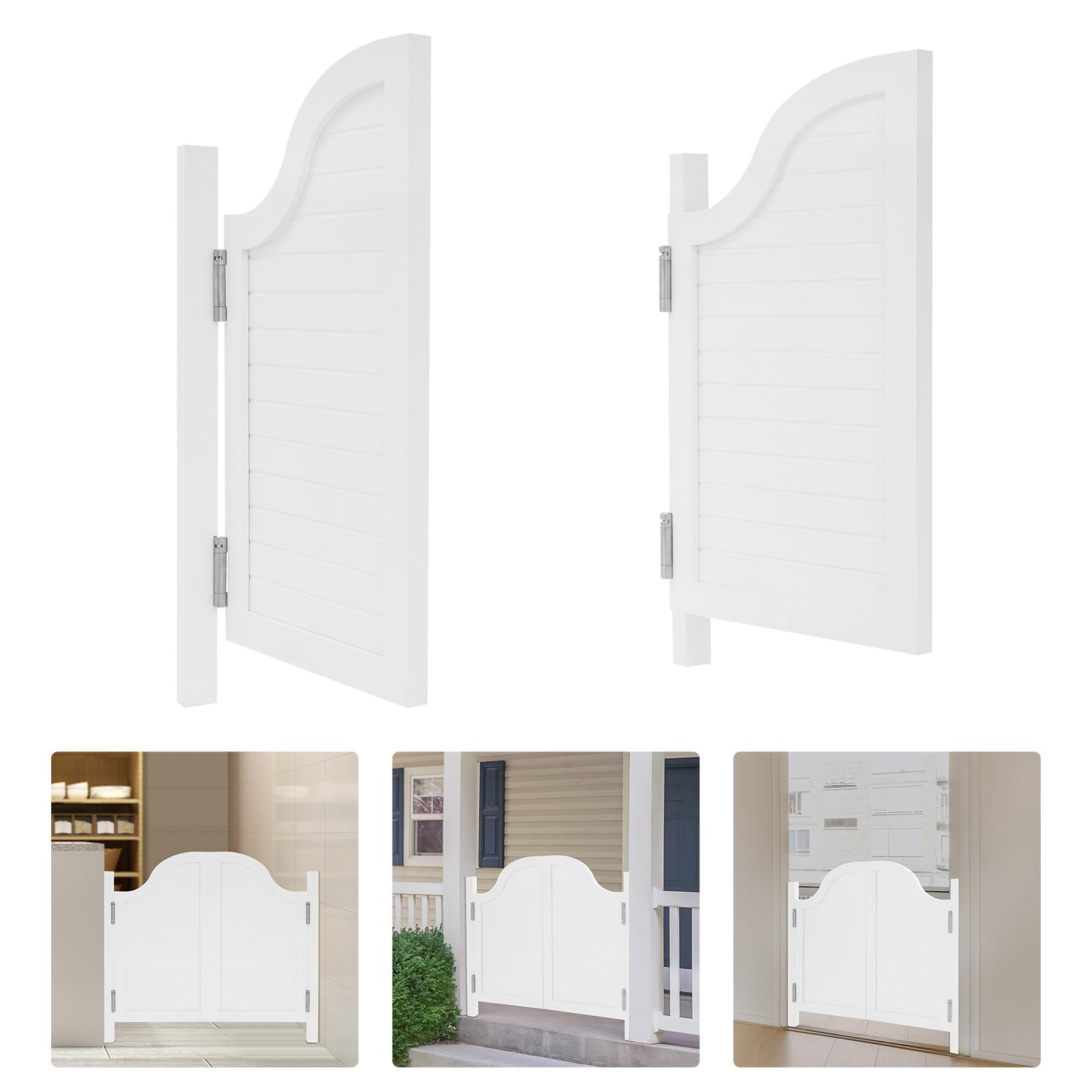 

100*80см Двустворчатая дверь из массива дерева, Белая с горизонтальными полосами, Перегородка толщиной 35мм для входа в магазин белый