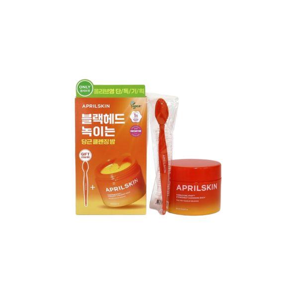 Aprilskin Carotene IPMP Melting Cleansing Balm 90ml + Silicone Brush Set