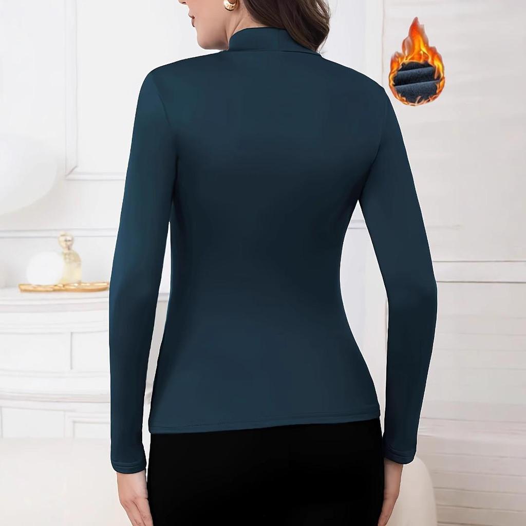 Women's Thick Plus Velvet Warm Innerwear - Sexy Tight-Fitting Base Layer for Autumn/Winter