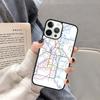 London Underground Tube Map Phone Case Cover for iPhone 17 Air 16 16e 15 13 14 11 12 Pro Max Plus coque fundas Shell
