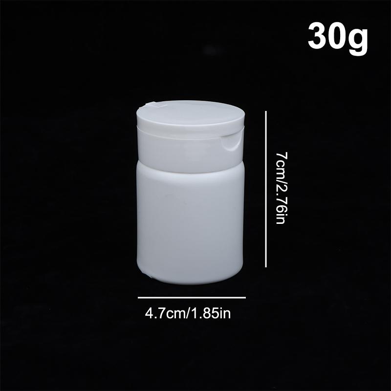 1 Pcs 30G 50G 100G White Talcum Powder Bottle Refillable Cosmetic Powder Dispenser Plastic Powder Container Empty Pots Bottles