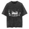 Harajuku Vintage Washed Death Note T Shirt Men Anime Graphic Printing T Shirt Cotton Fashion Streetwear Unisex Top Tee