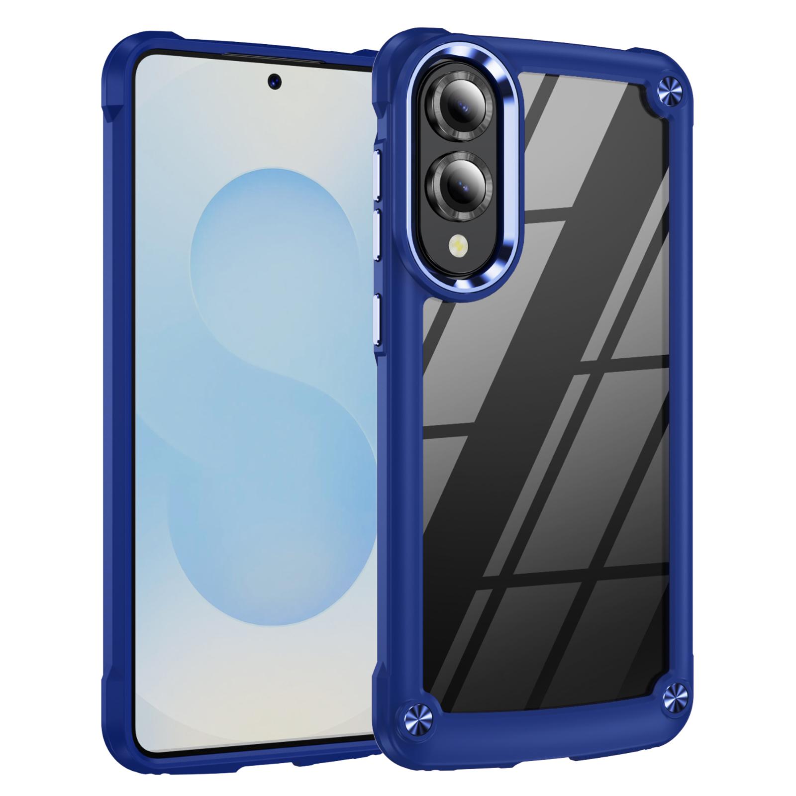 

For Samsung Galaxy S25 Edge Case Anti-Drop Alloy Lens Frame PC + TPU Phone Cover C