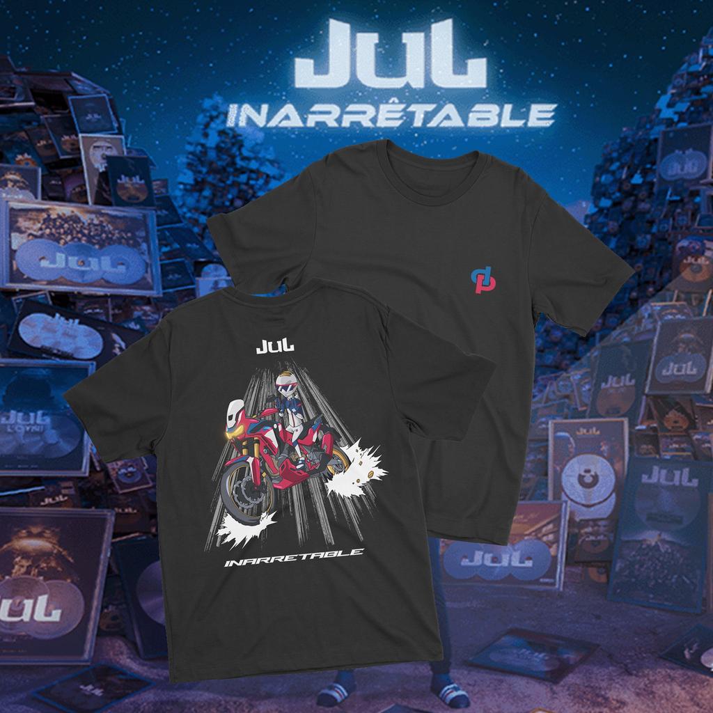 French Rapper Jul  Album "Inarretable Tour" T-shirts for Men and Women Hip-hop T-shirts for Men Women FashionTrend T-shirts Top