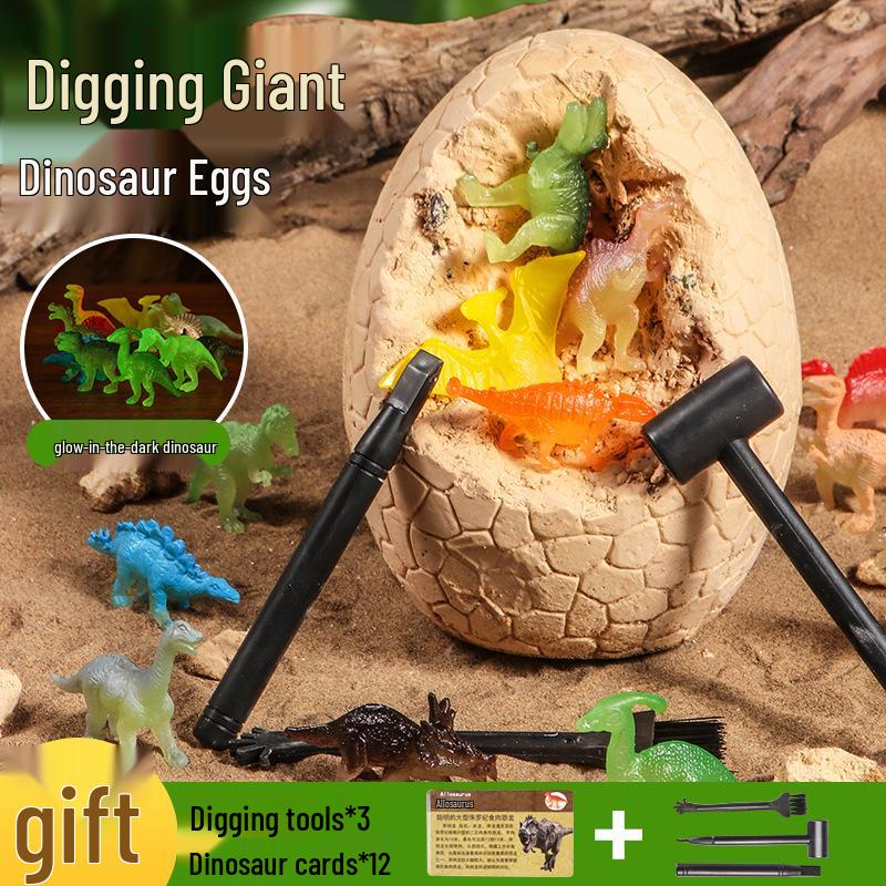 

Creative Educational Dinosaur Fossil Excavation Treasure Hunt Toy Egg for Kids