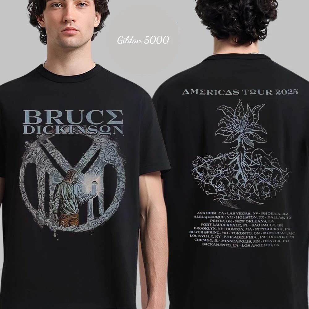 Bruce Dickinson American Tour 2026 T-shirt Full Size PP2455 XL