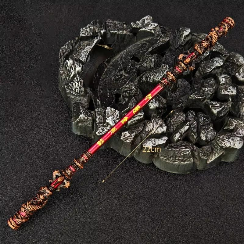 22/30 см Золотой Посох Сунь Укун Царь Обезьян Игровая Модель Оружия Декорация Железный Крюк Металлический Меч Ремесленное Украшение Коллекционные Предметы Декор