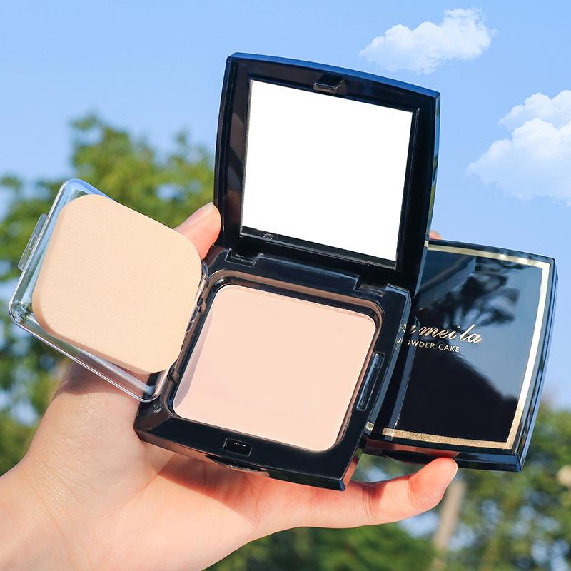 Clear Concealing Waterproof Matte Setting Powder: Oil-Control, Sweatproof, Long-lasting, Wet & Dry Use, Honey Shade.