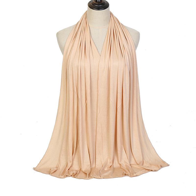 Modal Solid Color Long Scarf: High-Quality, Breathable, Soft Handfeel, Mercerized Cotton (YW125)