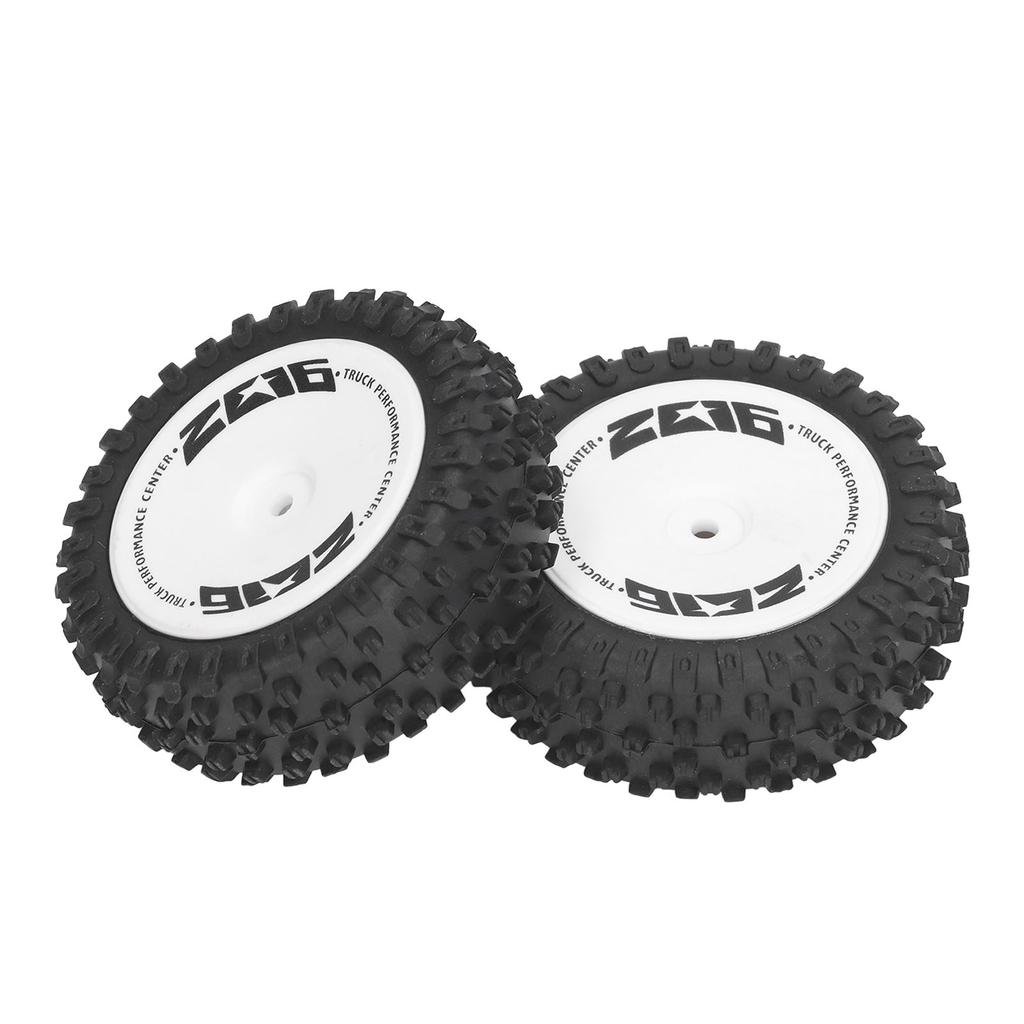 2Pcs Rubber RC Car Rear Tires Rear RC Wheels Tires Set for WLtoys 124007 Remote Control Car
