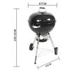 Zhichu Portable Apple-Shaped Tripod Charcoal BBQ Grill