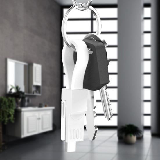 3-in-1 Kette Micro USB Magnetisch Schlüssel Typ-C Daten Ladekabel