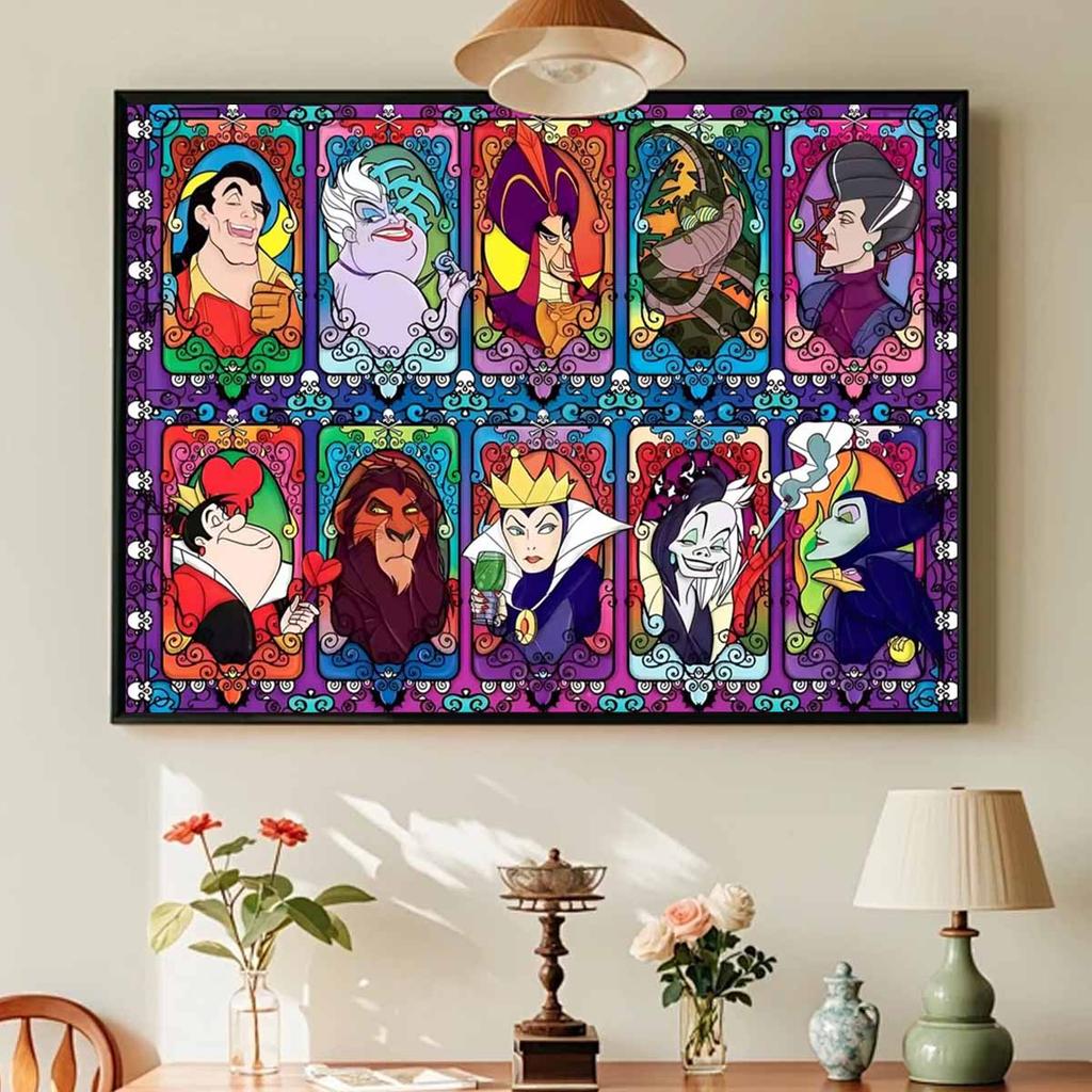 DIY Diamond Painting The Evil Villain Character Cross Stitch Kit Mosaic Art Diamond Painting Full Circle Diamond Home Decoration