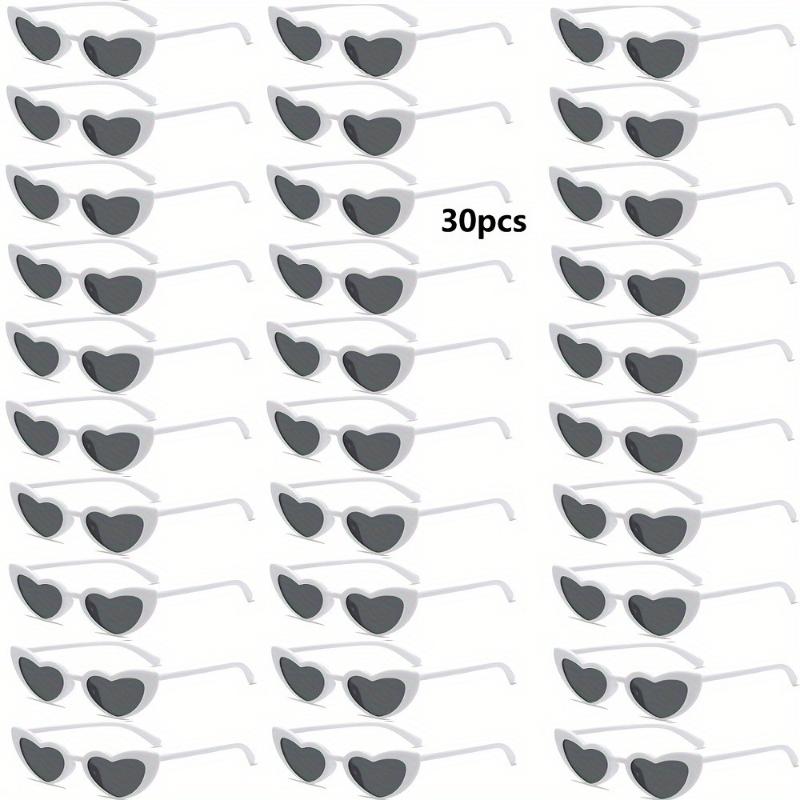 30 Pairs of Heart-shaped Party Glasses with Fun and Comfortable Design Essential for Cosplay Enthusiasts
