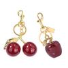 Sparkling Cherry Pendant Fashion Accessory Apple Keyring Stylish Key Pendant Suitable for Adults Friend and Family