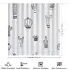 Home Shower Curtains For Bathroom Waterproof Fabric Modern Nordic Style Bathroom Curtains Shower Curtain 180X200