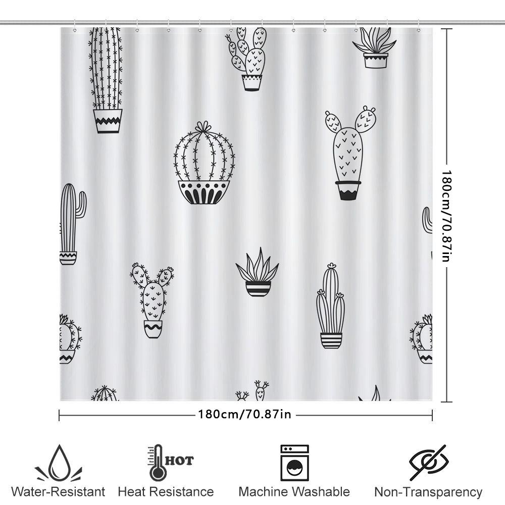 Home Shower Curtains For Bathroom Waterproof Fabric Modern Nordic Style Bathroom Curtains Shower Curtain 180X200