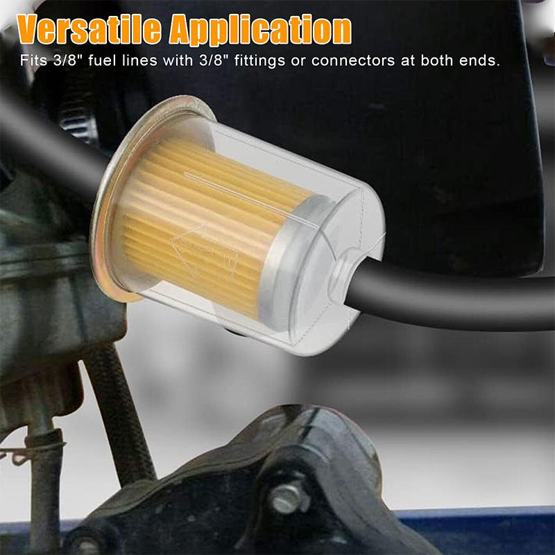 1Pcs Gasoline Filter Diesel Extra Large Fuel Filter Universal Rv Inline Fuel Line For Garden Tools Scooters Motorcycles Cars