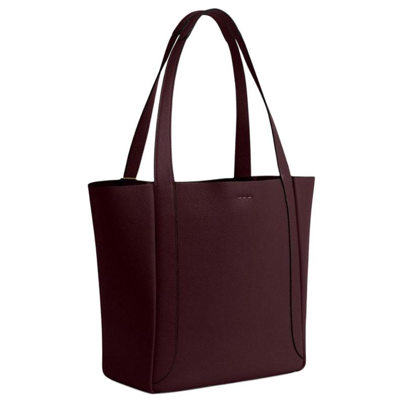 COACH Hadley Cow Leather Tote Bag, Shopping Bag, Handbag, Shoulder Bag Large Women's Plum Joy CV996-IMMER
