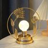Hollow Out LED Night Light Butterfly/Leaf Shape Decorative Light Metal Table Lamp  Home Decor