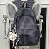 Schoolbag new plaid trend schoolbag female students Japanese versatile students large capacity design sense niche backpack backpack