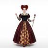 Halloween Alice nel Paese delle Meraviglie 2 Regina di Cuori COS Vestito Regina di Cuori Costume Cosplay Adulto