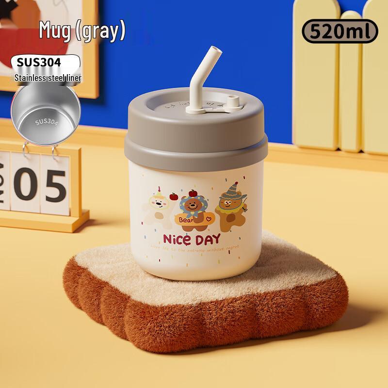 OLOEY Cartoon Insulated Stainless Steel Mug