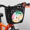 Koszyk na rower dla chłopców i dziewcząt Wodoodporny plastikowy koszyk na rower dla dzieci do rowerów dziecięcych i trójkołowych