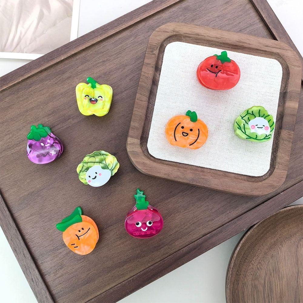 Vegetable Series Acetate Simulation Fruit Hair Clip Small Grab Clip Small Hairpin  Girls