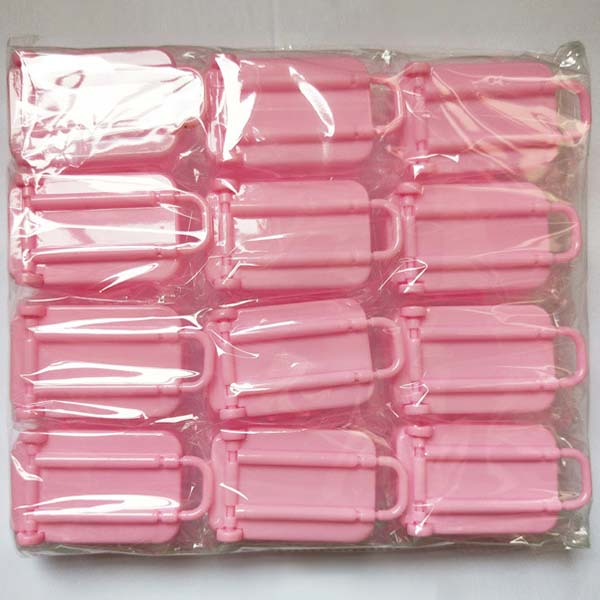 WTEMPO 12 STÜCK Kreative Kofferförmige Plastik-Geschenkboxen Partydeko Süßigkeitenboxen Klappdeckel-Verpackungsboxen zur Aufbewahrung und zum Verschenken empfindlicher Gegenstände