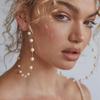 5 Style Imitation Pearl Large Hoops Earrings Luxury Pearl Round Loop Earring For Women Weding Creole Jewelry Pendientes Aros