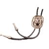 Personalizing Engraving Pendant Bolo Tie Collar Chain with Bull Head Pendant Fashion Neck Jewelry Unisex Daily Accessory