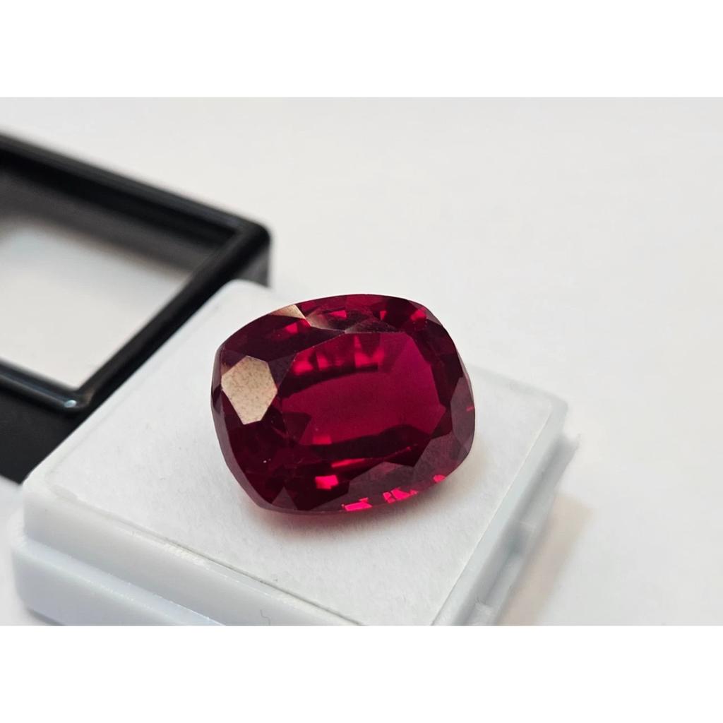 Stunning Red Color Ruby Mozambique Cushion Cut 20-21 Ct Certified Gemstone