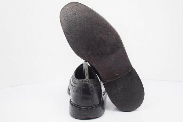 Mishall by Tandy Long Wingtip Brogue Shoes Black 11D 28.028.5(USED)